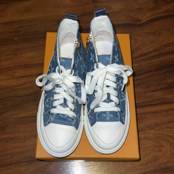 Inspired denim shoes/sneakers - Picture 2 of 11